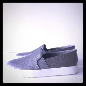 Vince. Pewter slip on sneakers Sz 6